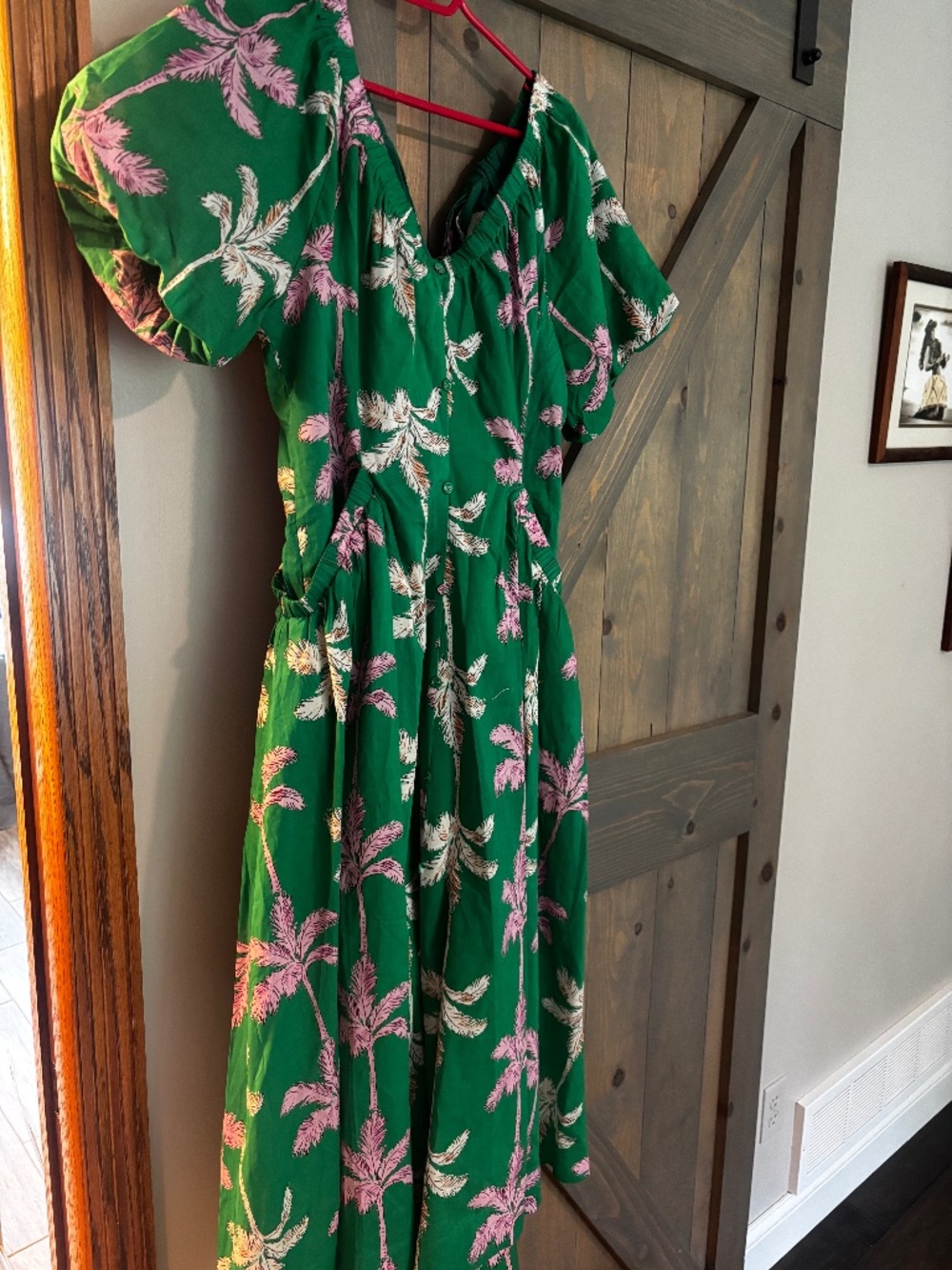 NWT Pinch Tropical Long Green Dress Size Large
